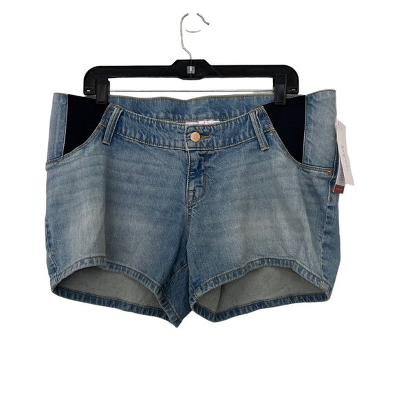 Isabel NWT NEW womens‎ maternity denim shorts Size: 10 - Picture 1 of 6